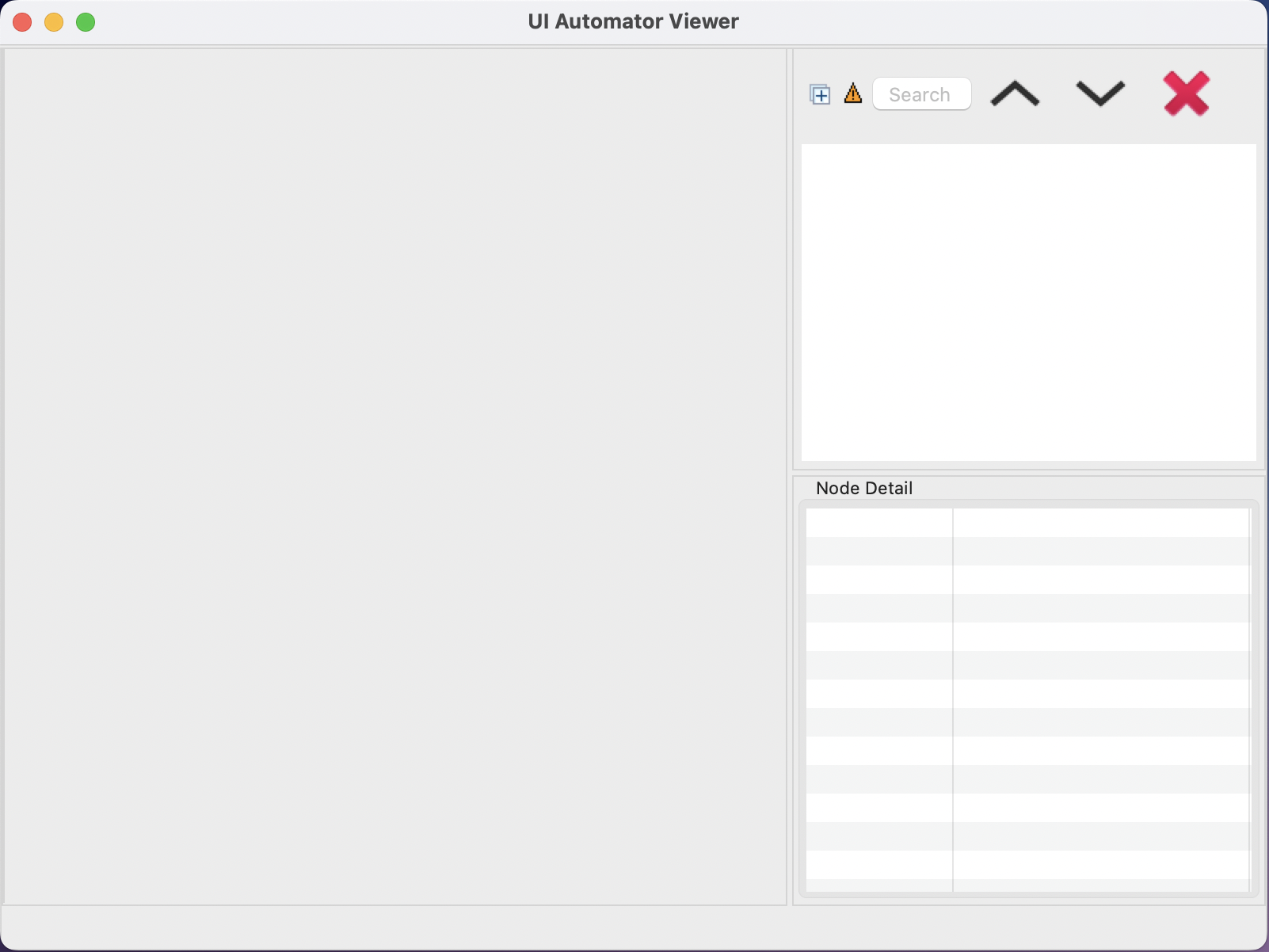 UiAutomatorViewer first launch